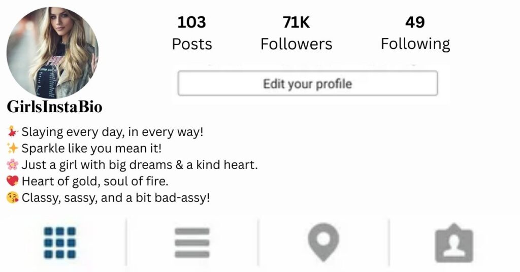 Insta Bio For Girls With Emoji​